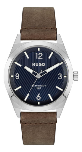 Hugo Reloj De Cuarzo De Acero Inoxidable Para Hombre Con Cor