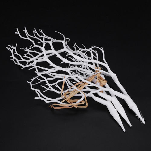 M 12 Unidades Ramas Árbol Secas Blancas Artificiales, Pa