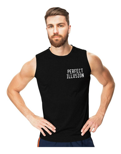 Lady Gaga Playera Sin Mangas Tank Top Gym Perfect Illusion