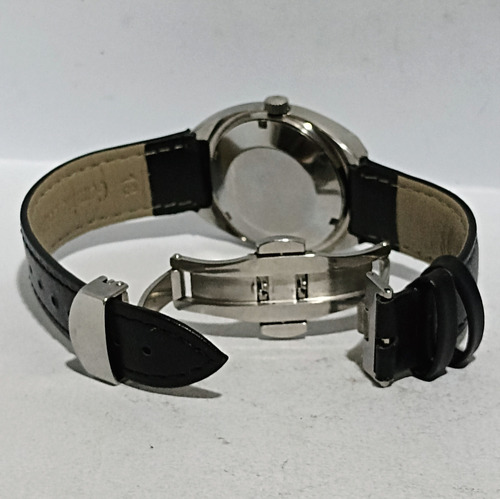 Fino Reloj Suizo Tugaris Antíguo '60s Negro Plateado Plateado (Usado)