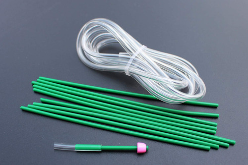 Uego Tubo Plastico Para Mosca 6.6 Ft Polietileno Color Verde