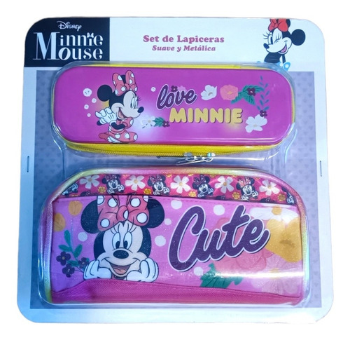 Lapiceras Minnie Mause Suave Y Metálica Disney Ruz Color Rosa