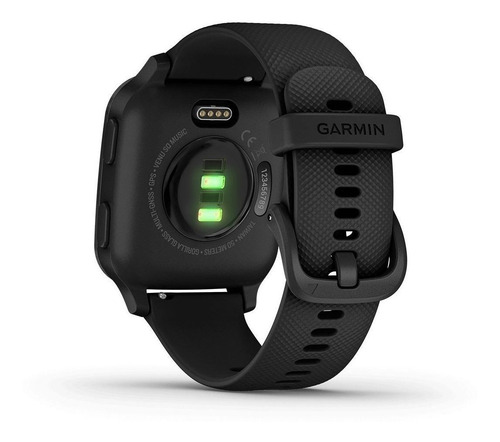Imagen 5 de 5 de Smartwatch Garmin Venu Venu Sq - Music Edition 1.3" caja 40mm de polímero reforzado con fibra black, malla black de silicona y bisel slate de aluminio anodizado