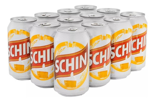 Cerveza Schin Lata 350 Ml Funda X 12 Latas Universo Binario