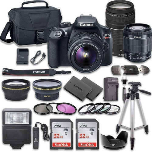 Canon Eos Rebel T6 Dslr Camera Bundle Kit Accesorios Combo