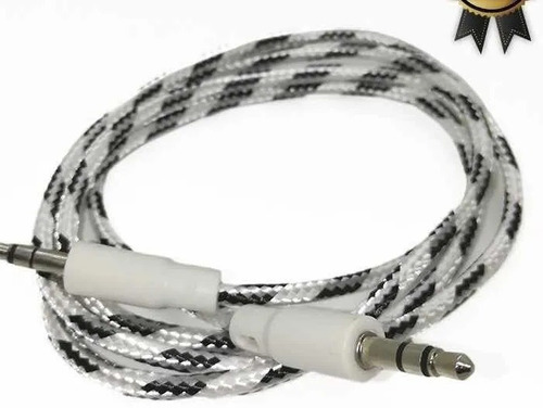 Imagen 1 de 6 de Cable Plug A Plug 3,5mm Mallado - 2m - Sk-aux6
