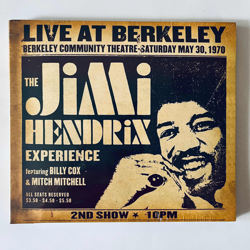 The Jimi Hendrix Experience Live At Berkeley Cd Nuevo Impo