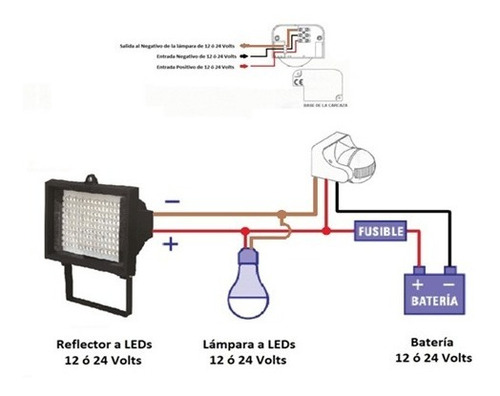 Imagen 2 de 3 de Sensor De Movimiento 12v / 24v Led