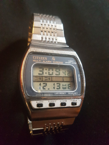 Reloj De Pulsera Vintage Citizen Multi Alarm Chrono
