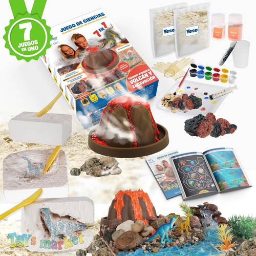 Imagen 4 de 6 de Volcán Y Excavación Jurásica Juego De Ciencias Galileo