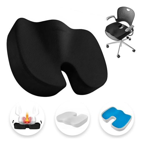 Cojin Ortepedico De Memory Foam Para Asientos, Alivio Para