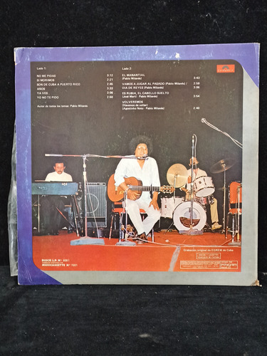 Disco De Vinilo Años De Pablo Milanes