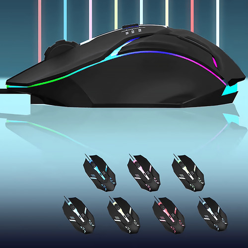 Kit Teclado E Mouse Gamer Led Rgb Com Fio Usb Anti-ghosting