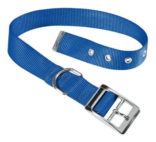 Collar Perro Ferplast Talle M / Mundo Mascota Color Azul CLUB CF25/45