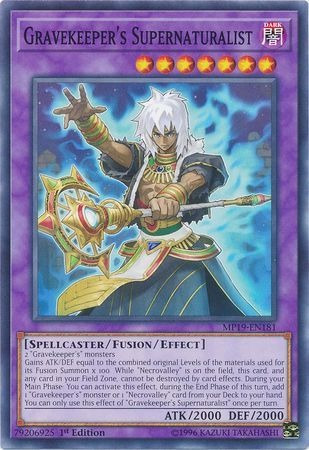 Yugioh! Gravekeeper's Supernaturalist - Mp19-en181