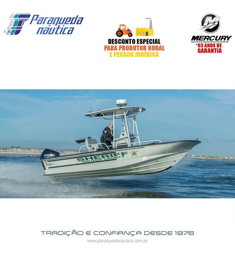 Motor De Popa Mercury 4 Tempos 200hp Cxl Seapro V6 Mec Preto