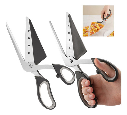 A Espátula For Pizza, 2 Tijeras, 2 En 1, De Acero Inoxidable