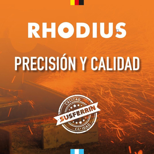 Imagen 10 de 10 de Discos Lija 115 Mm Con Fibra Zirconio P/ Metal Rhodius X 5 U