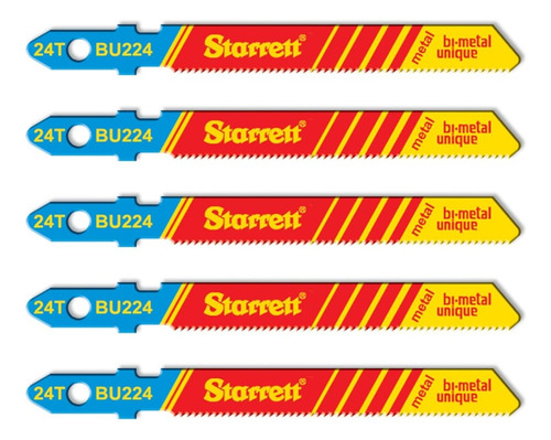 Set 5 Hojas Sierras Calar Para Metal Bi-metal Starrett Bu224