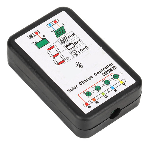 Controlador 6v 12v Pwm Con Soporte Solar Para Litio Y Mh
