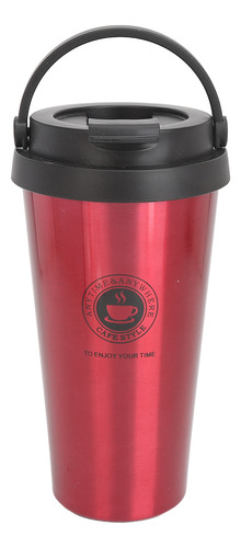 Tapa Aislante Para Tazas De Café De 500 Ml, Color Rojo Y Roj