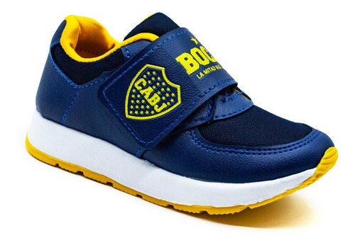 Imagen 2 de 8 de Zapatillas Boca Juniors Para Niño Abrojo Nene Velcro