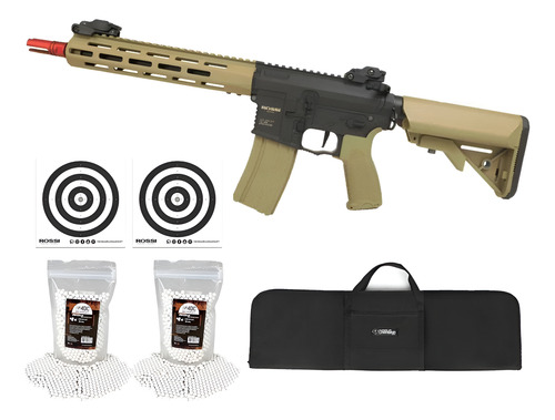 Rifle Airsoft Ar15 Neptune Sentinel 10 Tan M-lok + Itens
