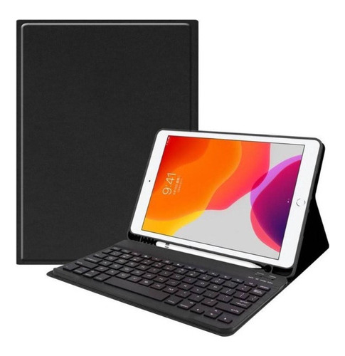 Funda Con Teclado Negro Para iPad 9.7 5ta/6ta Gene Español