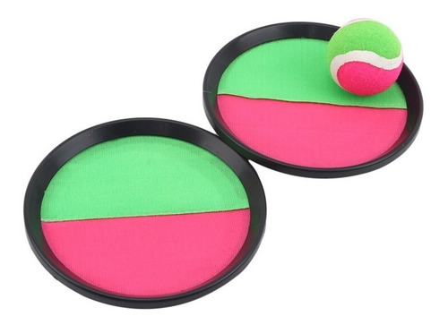 Kit Par De Raquetas+ Pelota Adhesiva Playa Aire Libre Juegos