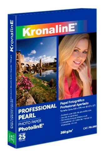 Papel Fotográfico Aperlado 25 Hojas Inkjet Kronaline Prl060