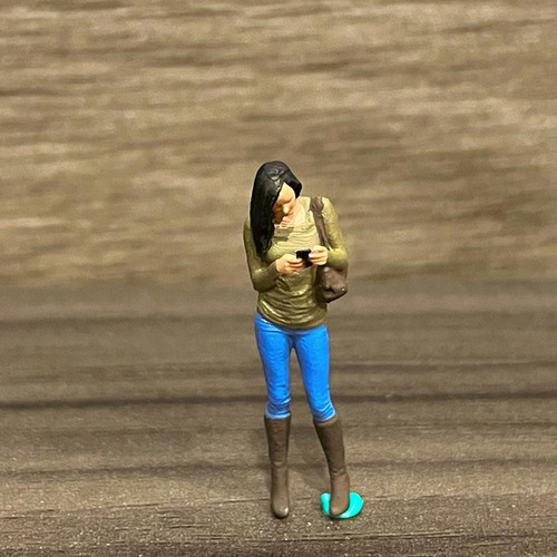 Diorama Figuras Elegantes Diseño De La Escena Estilo J