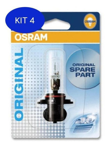 Kit 4 Lampada Do Farol Alto Osram Hb3 S10 2.5 Diesel 96 A 00