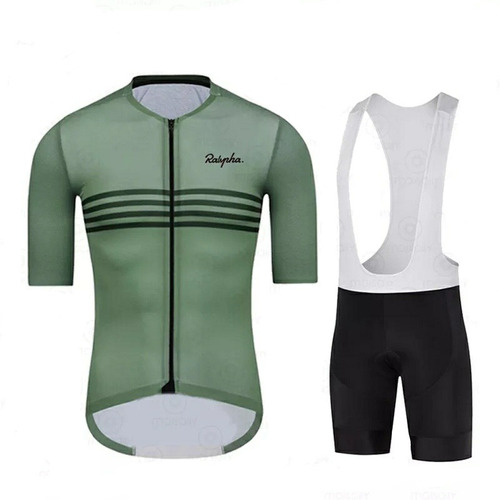 Uniforme Ciclismo Ruta Mtb Ralpha Short Bib + Jersey Verde