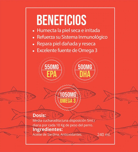 Imagen 2 de 4 de Aceite Mutt De Sardina Del Mar De Pacífico Para Croquetas