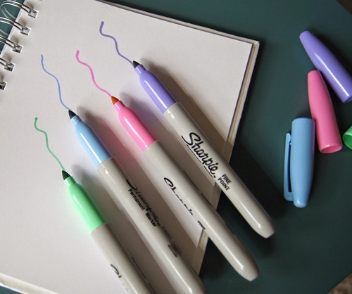 Set De Marcadores Sharpie Colores Pastel X12