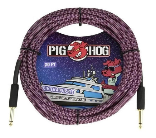 Cable Instrumentos Riviera Purple 6.10m Pig Hog Pch20rpp