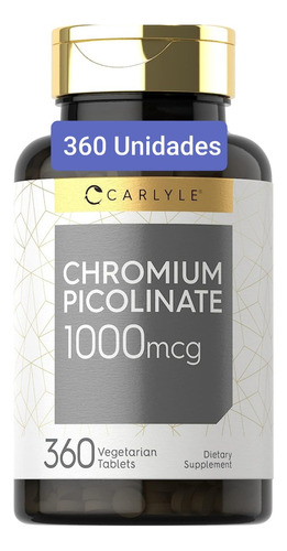  Picolinato De Cromo, 1000mcg ,240 Capsulas Usa