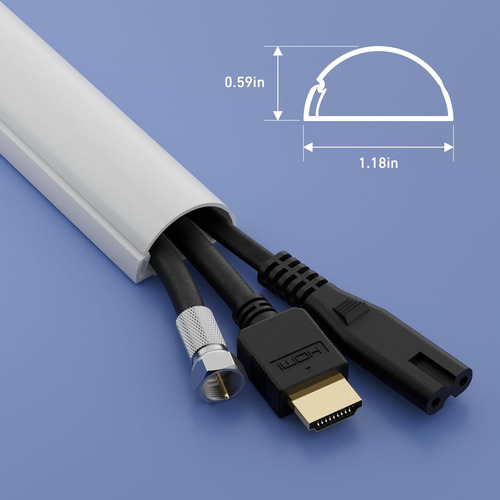 Canaleta Autoadherible De Cables Gris Paredes | Canalet...