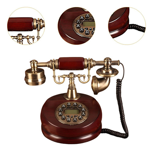 N Teléfono Con Cable Teléfono Fijo Antiguo Con Manos Libres