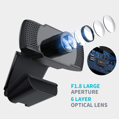Camara Definicion Hd 1080p Mp Usb Sensor Cmo Mic