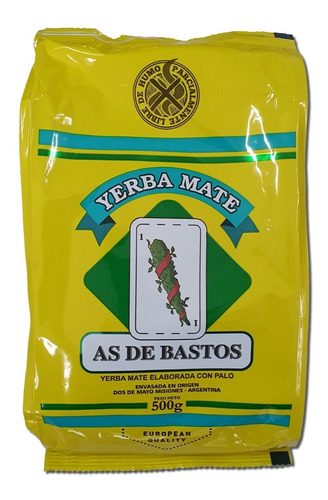 Yerba Mate As De Bastos Premium 500gr X24 Unidades