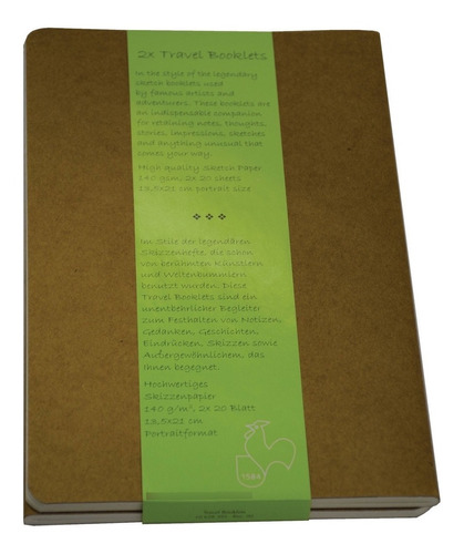 Hahnemühle Travel Booklets 13,5x21cm 140g 20h Vertical