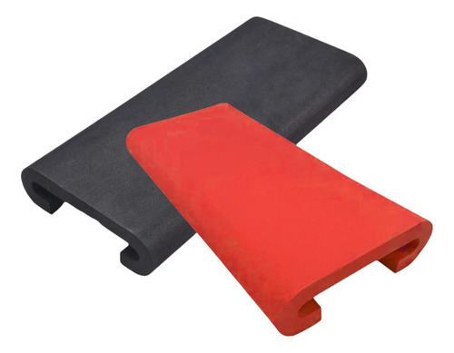 2 Piezas Eva Dragon Boat Boat Almohadilla Remo De Rojo Negro