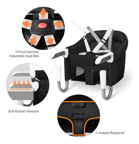 Silla Alta Portátil Mtwml Para Mesa, Gancho En La Silla Alta