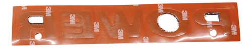 Emblema Power Porta Gol G4 G5 G6 Original Prateado