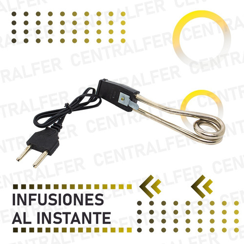 Calentador Eléctrico 500w De Inmersión Para Agua Camping