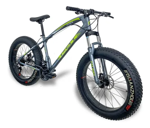 Bicicleta Fat Bike Aro 24 Pneu Largo Freios A Disco 21v