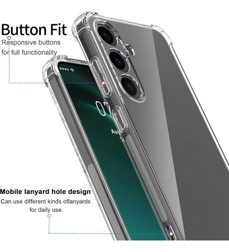 Funda Para Samsung Galaxy A56 5g Antishock Transparente