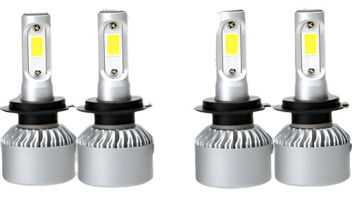 4pc 320w Led Faro H7 + H7 Kit Hola Bombillas De Cruce Para A