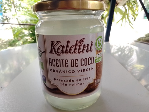 Aceite De Coco Orgánico Virgen Kaldini 500 Gramos.